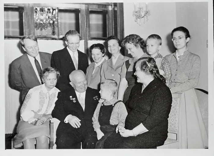 Framed Print : Nikita Khrushchev with His Family Framed Print : Nikita Khrushchev with His Family
