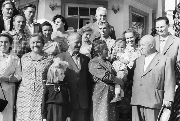 Framed Print : Nikita Khrushchev and Family Framed Print : Nikita Khrushchev and Family