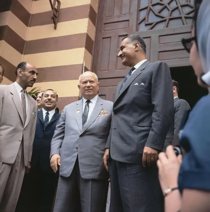 Framed Print : Nikita Khrushchev with Gamal Abdel Nasser Framed Print : Nikita Khrushchev with Gamal Abdel Nasser