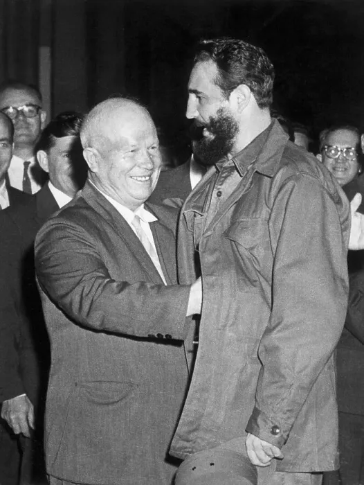 Framed Print : Nikita Khrushchev Greeting Fidel Castro Framed Print : Nikita Khrushchev Greeting Fidel Castro