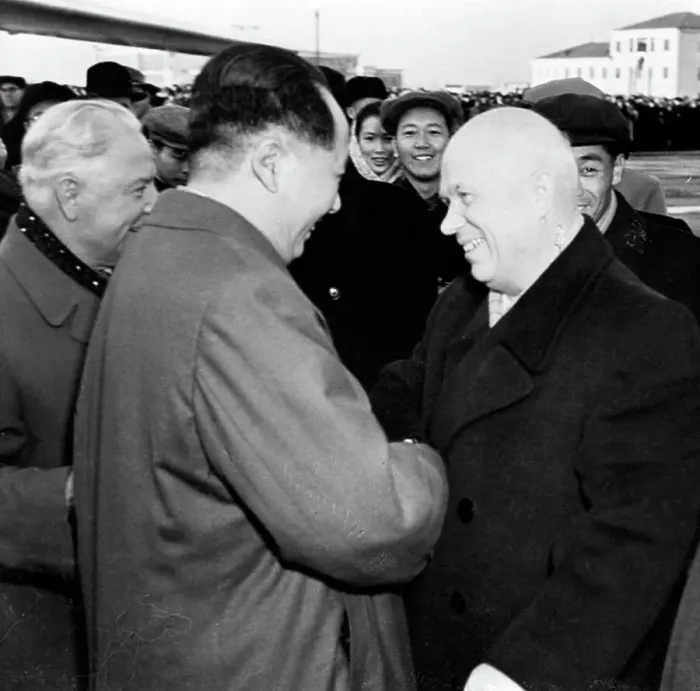 Framed Print : Nikita Khrushchev Greets Mao Tse-Tung Framed Print : Nikita Khrushchev Greets Mao Tse-Tung