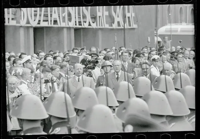 Framed Print : Nikita Khrushchev Reviewing Honor Guard Framed Print : Nikita Khrushchev Reviewing Honor Guard