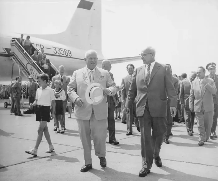 Framed Print : Nikita Khrushchev and Wladyslaw Gomulka Framed Print : Nikita Khrushchev and Wladyslaw Gomulka