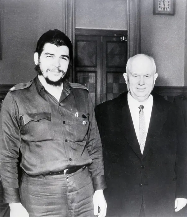 Framed Print : Nikita Krushchev with Ernesto Che Guevara Framed Print : Nikita Krushchev with Ernesto Che Guevara