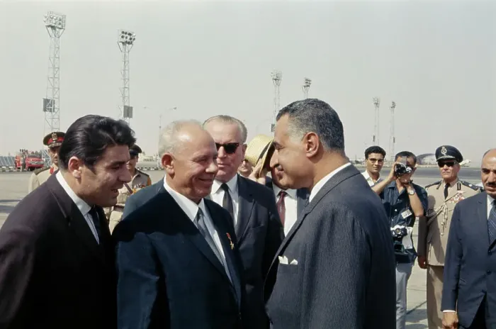 Framed Print : Nikolai Podgorny And Gamal Abdel Nasser Framed Print : Nikolai Podgorny And Gamal Abdel Nasser