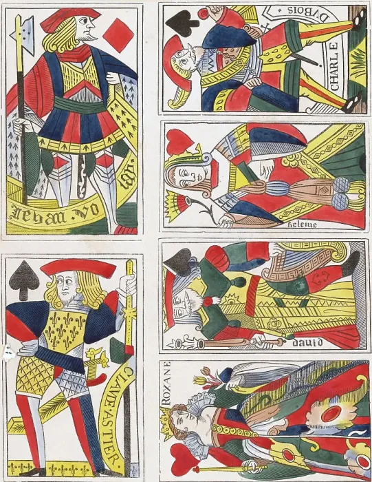 Framed Print : Nineteenth Century French Playing Cards Framed Print : Nineteenth Century French Playing Cards