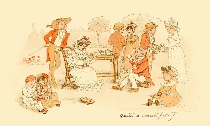 Framed Print : Nineteenth century garden party Framed Print : Nineteenth century garden party