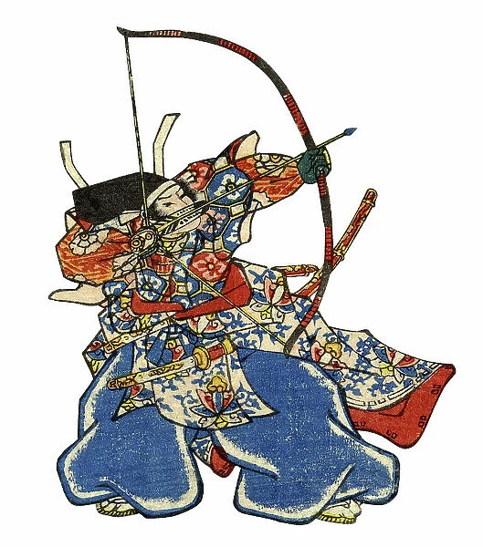 Ninja Traditional Japanese Warrior woodblock print