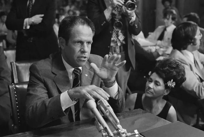 Framed Print : Nixon Advisor H.R. Haldeman Testifying Framed Print : Nixon Advisor H.R. Haldeman Testifying