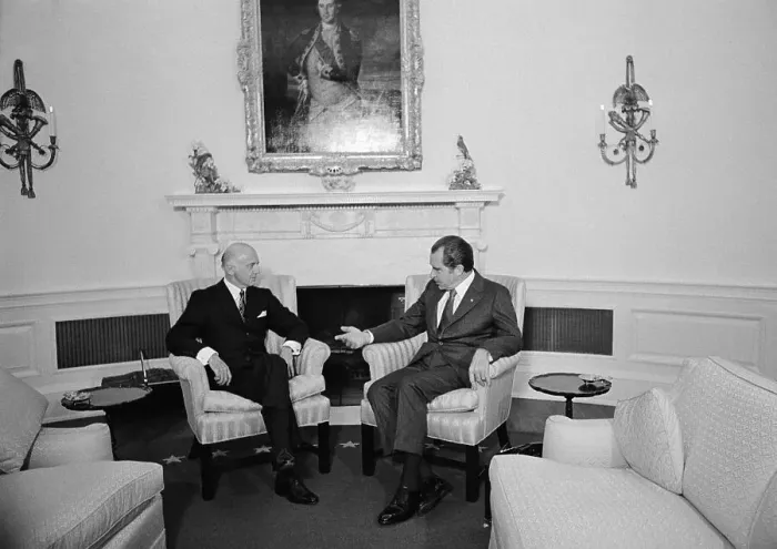 Framed Print : Nixon and Australia's William McMahon