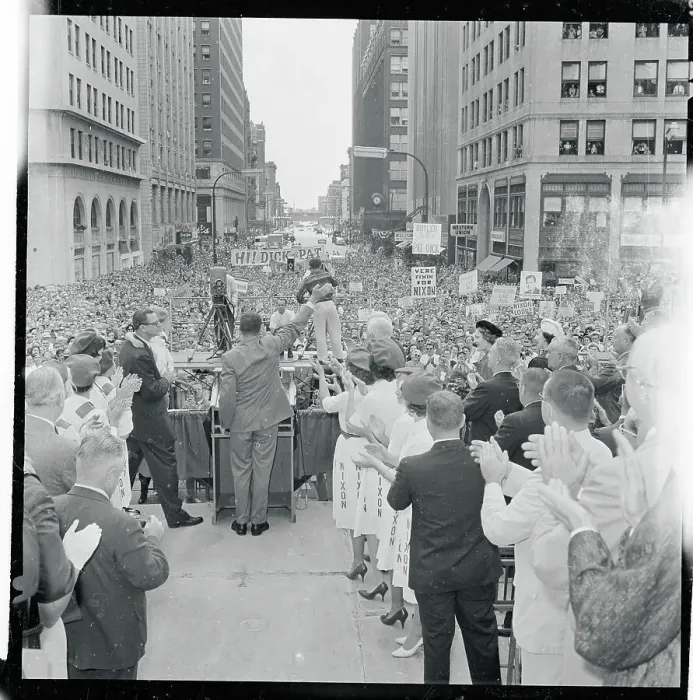 Framed Print : Nixon Campaigns in New York Framed Print : Nixon Campaigns in New York