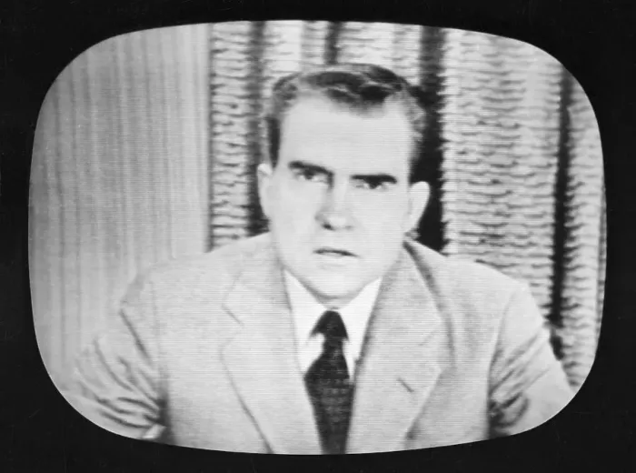 Framed Print : Nixon Delivering Checkers Speech Framed Print : Nixon Delivering Checkers Speech