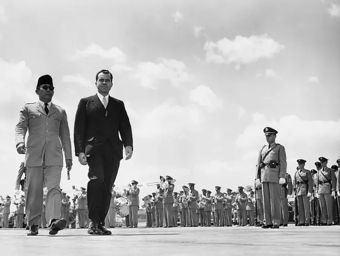 Framed Print : Nixon Greets President Sukarno Framed Print : Nixon Greets President Sukarno