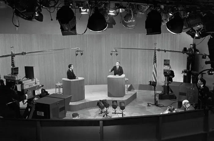 Framed Print : Nixon And Kennedy in Televised Debate Framed Print : Nixon And Kennedy in Televised Debate