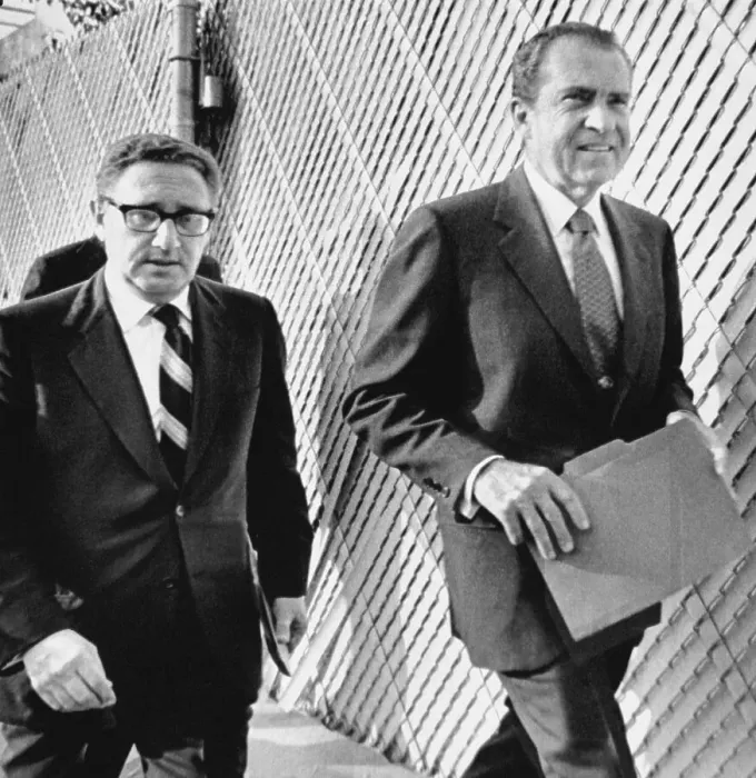 Framed Print : Nixon and Kissinger Framed Print : Nixon and Kissinger