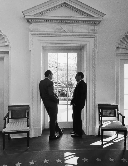 Framed Print : Nixon And Kissinger Framed Print : Nixon And Kissinger