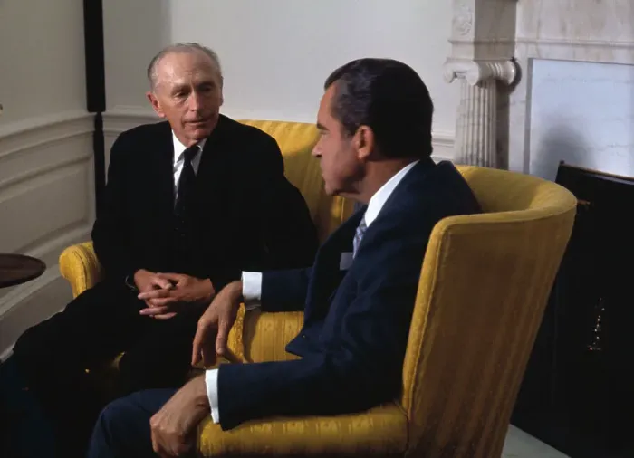 Framed Print : Nixon and Sir Alec Douglas-Home Framed Print : Nixon and Sir Alec Douglas-Home