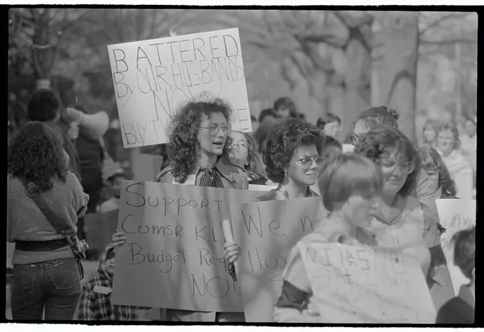 Framed Print : NJ Coalition for Battered Women Protesting Budget Cuts Framed Print : NJ Coalition for Battered Women Protesting Budget Cuts