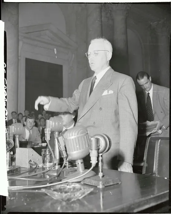 Framed Print : Noah Deitrich Testifying at Hughes Trial