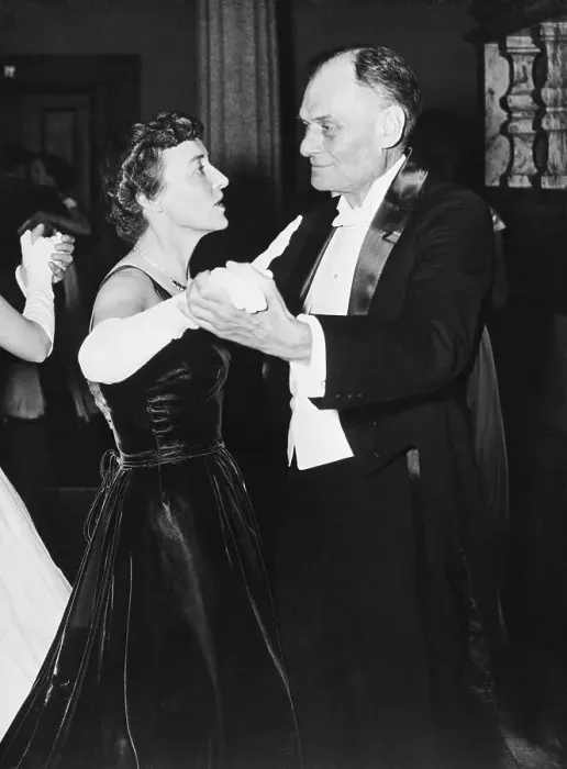 Framed Print : Nobel Prize Winner John Enders Dancing with His Wife Framed Print : Nobel Prize Winner John Enders Dancing with His Wife