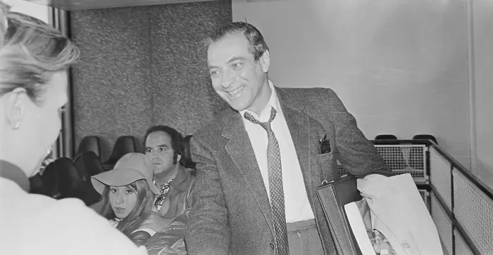 Framed Print : Nobel Prize Winner Kenneth J. Arrow Traveling at Airport