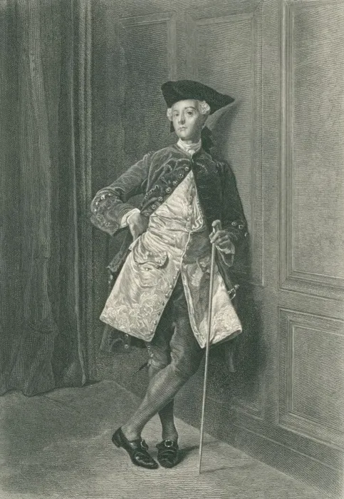 Framed Print : Nobleman. Portrait of a nobleman.Engraved image around 1840-50.By J.L.E MEISSONIER Framed Print : Nobleman. Portrait of a nobleman.Engraved image around 1840-50.By J.L.E MEISSONIER