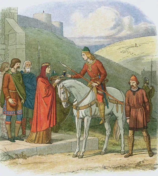 Framed Print : Nobleman Accepting a Drink Framed Print : Nobleman Accepting a Drink
