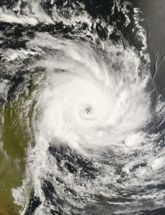 Framed Print : nobody, background, nature, tropical, storm, aerial view, weather, cyclone
