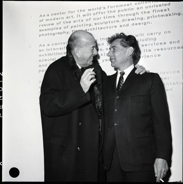 Framed Print : Noel Coward And Leonard Bernstein Framed Print : Noel Coward And Leonard Bernstein