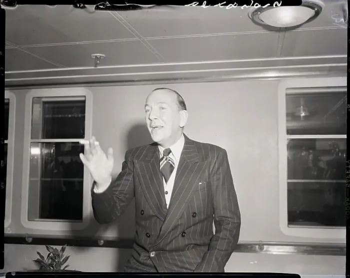Framed Print : Noel Coward Talks, Gestures Framed Print : Noel Coward Talks, Gestures