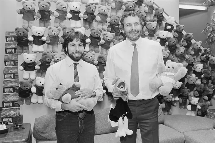 Framed Print : Nolan Bushnell and Steve Wozniak Framed Print : Nolan Bushnell and Steve Wozniak