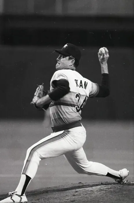 Framed Print : Nolan Ryan Shown Pitching; Full Length Framed Print : Nolan Ryan Shown Pitching; Full Length