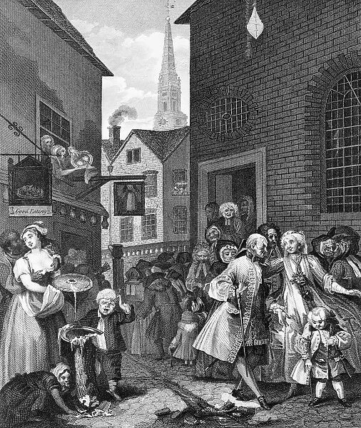 Noon, Times of the Day, by William Hogarth