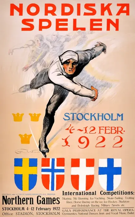 Framed Print : Nordiska Spelen / Northern Games Framed Print : Nordiska Spelen / Northern Games
