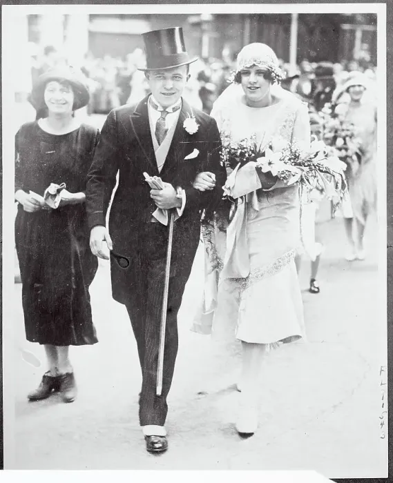 Framed Print : Norman Bailey Woolworth and Bride Leaving the Church