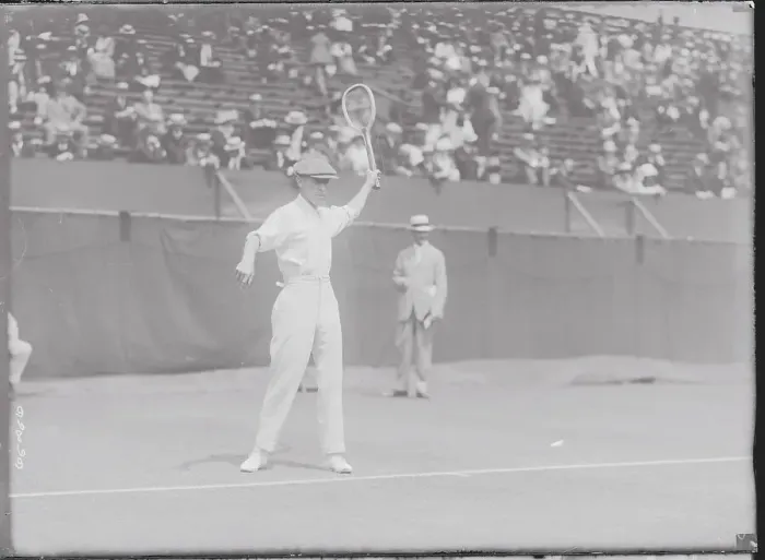 Framed Print : Norman E. Brooks in Tennis Action Framed Print : Norman E. Brooks in Tennis Action