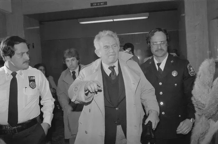 Framed Print : Norman Mailer Leaving Courtroom Framed Print : Norman Mailer Leaving Courtroom