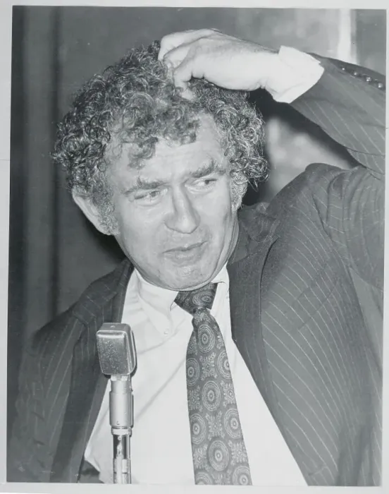 Framed Print : Norman Mailer Scratching His Head Framed Print : Norman Mailer Scratching His Head