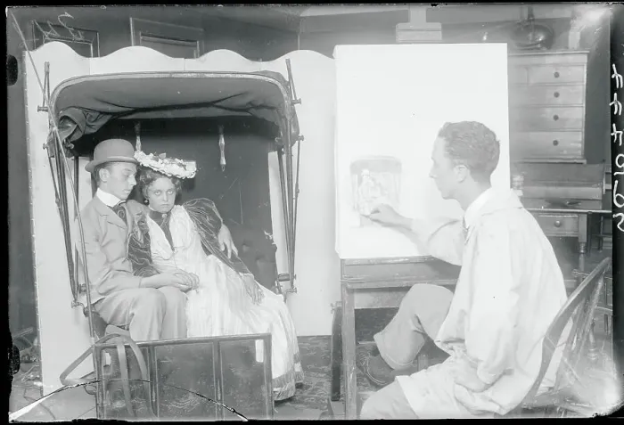 Framed Print : Norman Rockwell Drawing