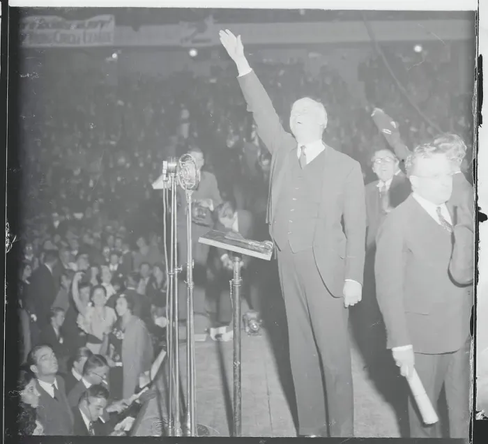 Framed Print : Norman Thomas Speaking