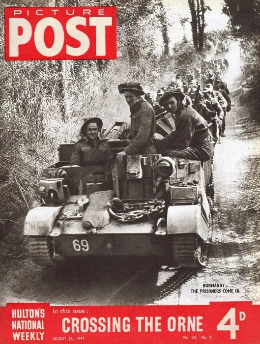 Framed Print : Normandy. Prisoners-of-war being transported through Normandy Framed Print : Normandy. Prisoners-of-war being transported through Normandy