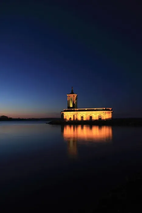 Framed Print : Normanton church, Rutland Water Reservoir Framed Print : Normanton church, Rutland Water Reservoir