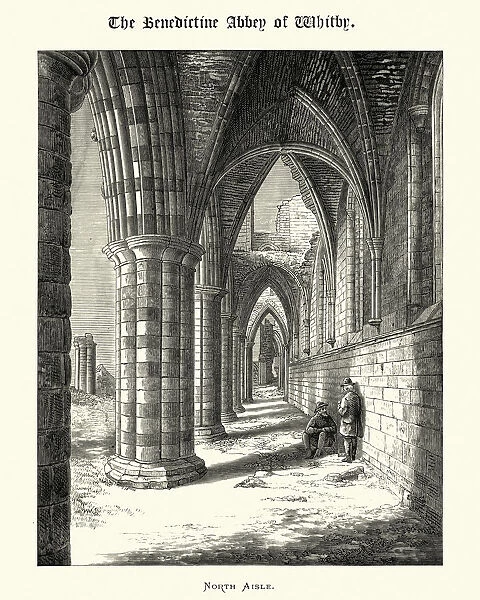 North Aisle, Benedictine Abbey of Whitby, North Yorkshire