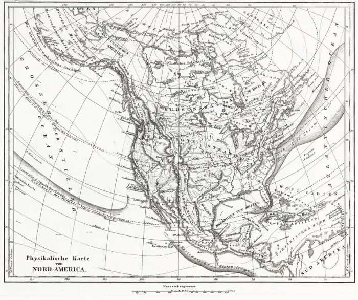 Framed Print : North America 1850 Engraving Framed Print : North America 1850 Engraving