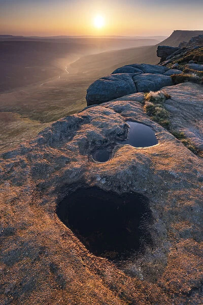 The North Face of Kinder Scout. English Peak District. UK