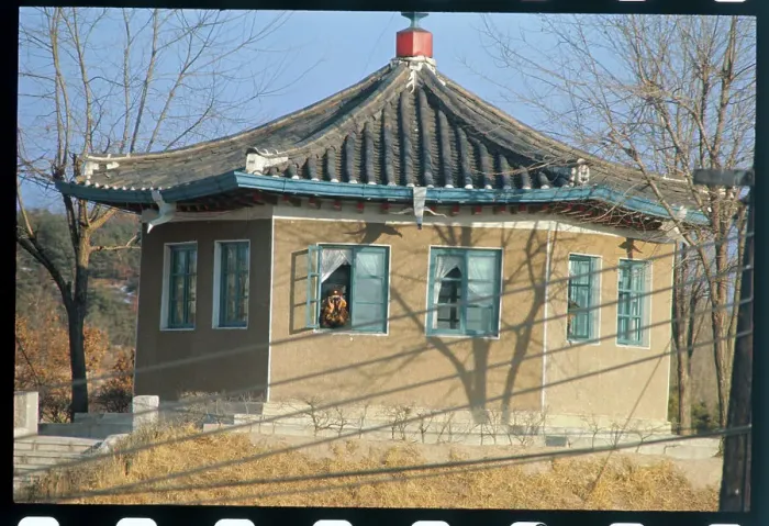 Framed Print : North Korean Guard House Framed Print : North Korean Guard House