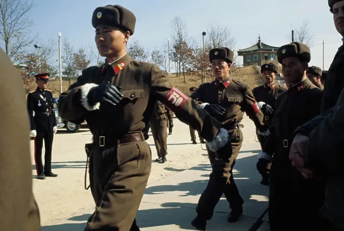 Framed Print : North Korean Soldiers Framed Print : North Korean Soldiers