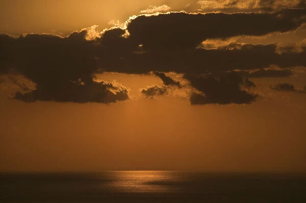 North Pacific Ocean at Sunset, Honshu, Japan