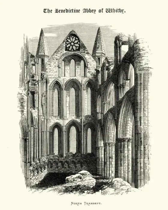 Framed Print : North Transept, Benedictine Abbey of Whitby, North Yorkshire Framed Print : North Transept, Benedictine Abbey of Whitby, North Yorkshire