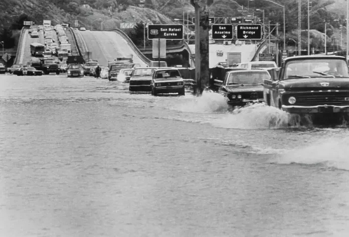 Framed Print : Northern California Highways Flooded Framed Print : Northern California Highways Flooded